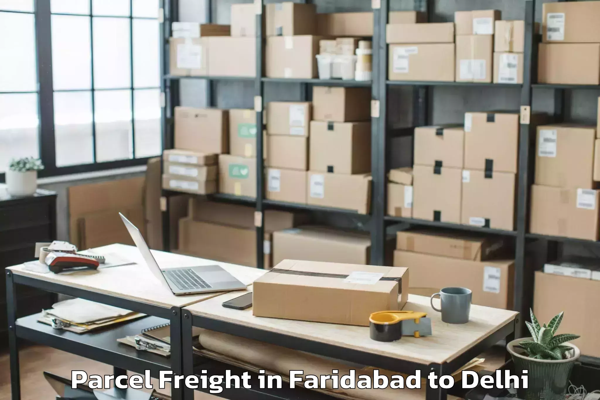 Expert Faridabad to Unity One Mall Janakpuri Parcel Freight